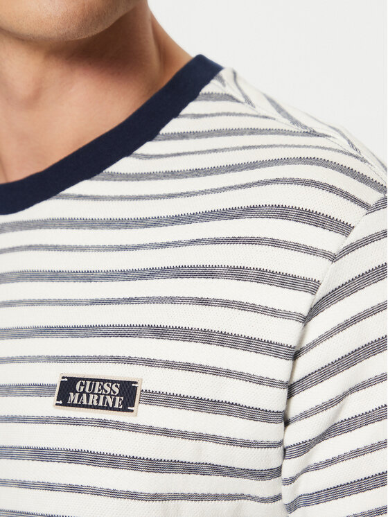 Guess Guess Tricou M5RP31 KCLF0 Alb Regular Fit
