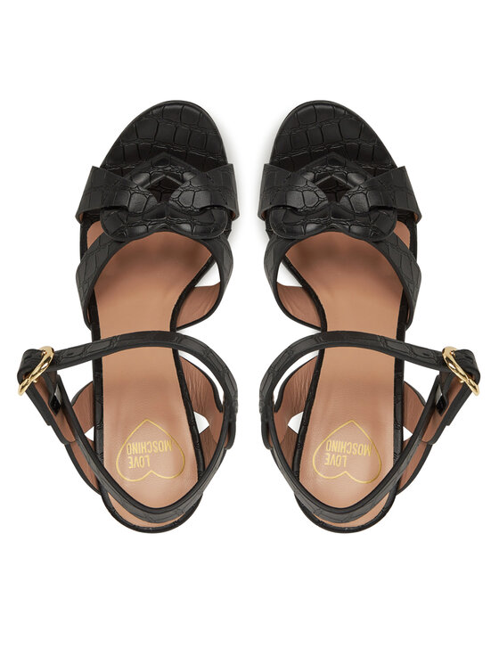 LOVE MOSCHINO LOVE MOSCHINO Sandali JA16069G1MIB0000 Črna