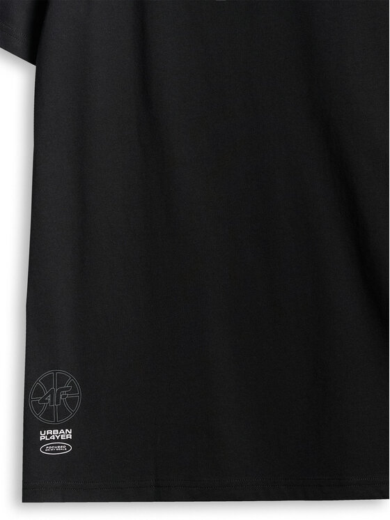 4F 4F T-Shirt FLUID EXPRESSIONS Czarny Regular Fit