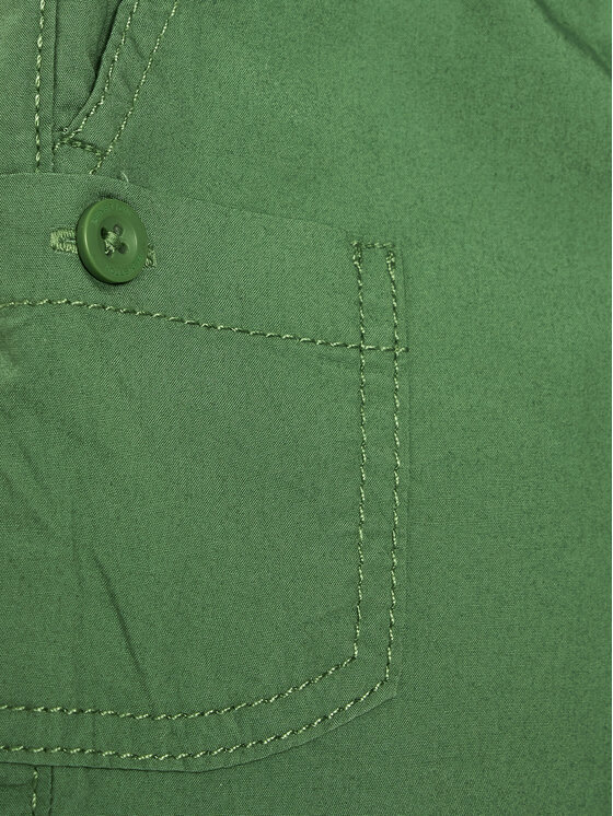 United Colors Of Benetton United Colors Of Benetton Kratke hlače iz tkanine 4AC7G900I Zelena Regular Fit