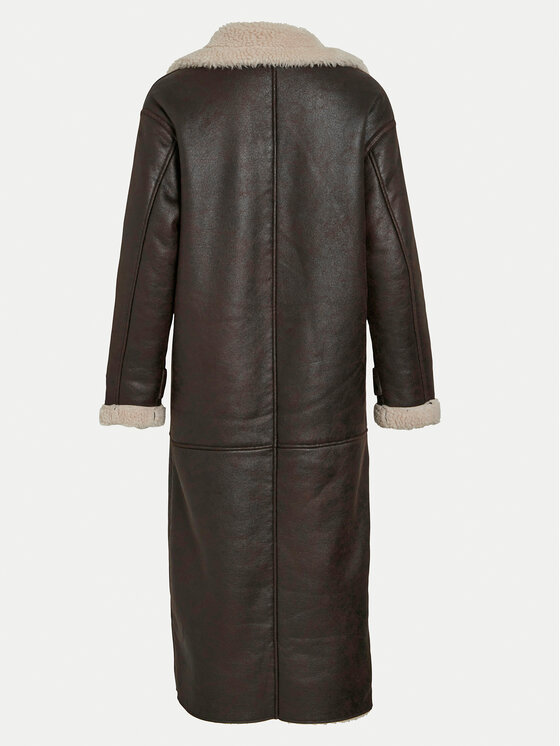 Vila Vila Кожух Risi 14097991 Кафяв Relaxed Fit