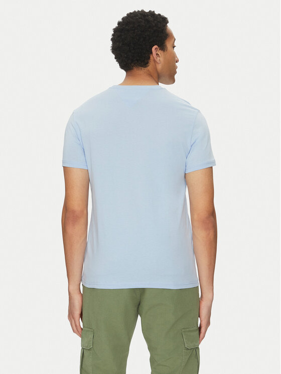 Tommy Jeans Tommy Jeans Marškinėliai Entry Graphic DM0DM20779 Mėlyna Slim Fit