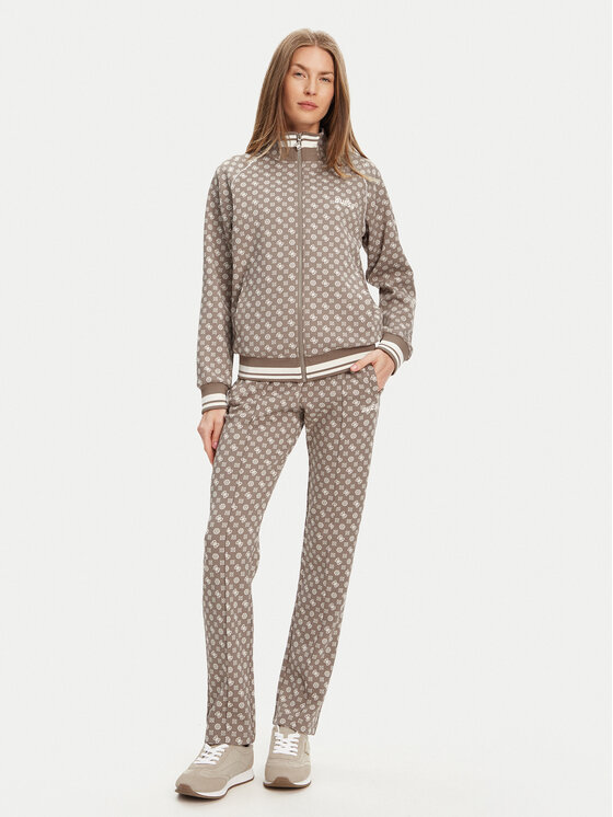 Guess Guess Bluza V5YQ03 KB212 Brązowy Regular Fit