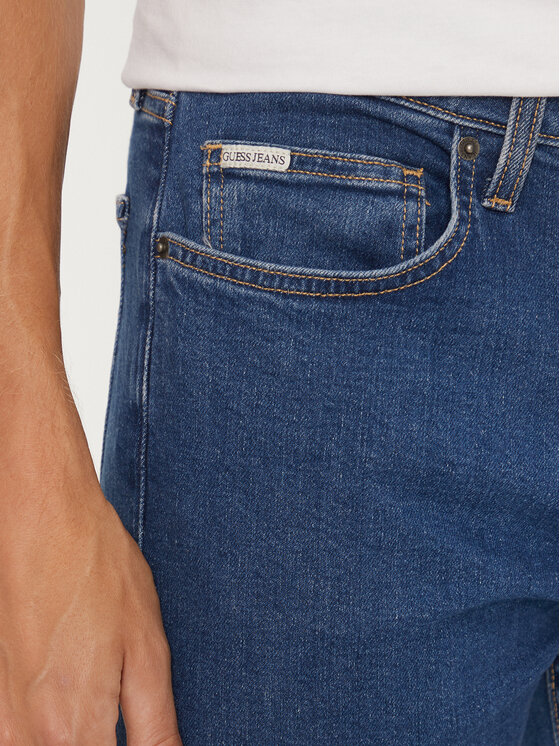 Guess Jeans Guess Jeans Jeansy M4YA0F D5DM2 Tmavomodrá Skinny Fit