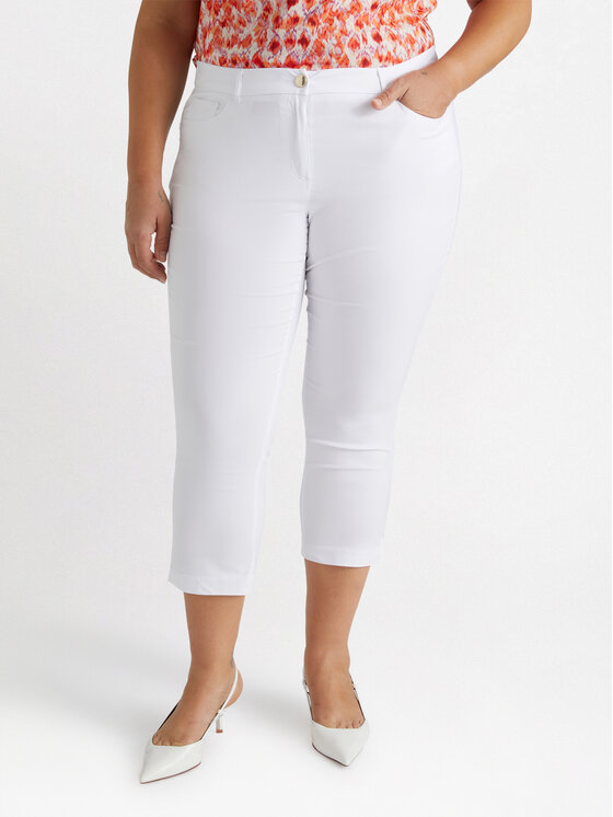 Fiorella Rubino Fiorella Rubino Pantaloni di tessuto P155L002143N001 Bianco Regular Fit
