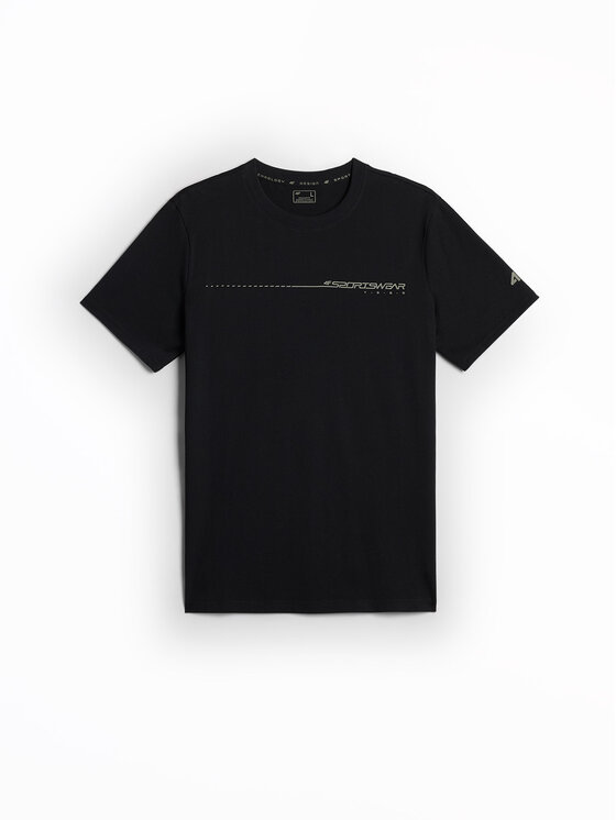 4F 4F T-Shirt BRAND CODE Czarny Regular Fit