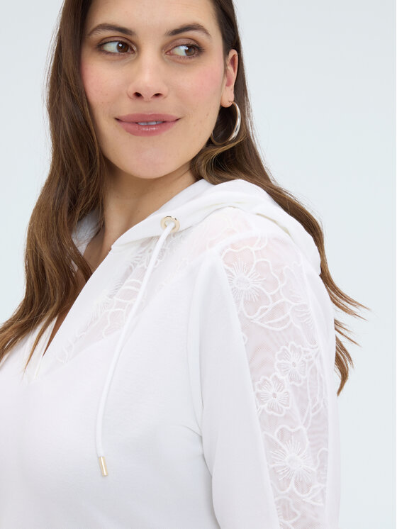 Fiorella Rubino Fiorella Rubino Bluza G878L009090N011 Biały A-Line Fit
