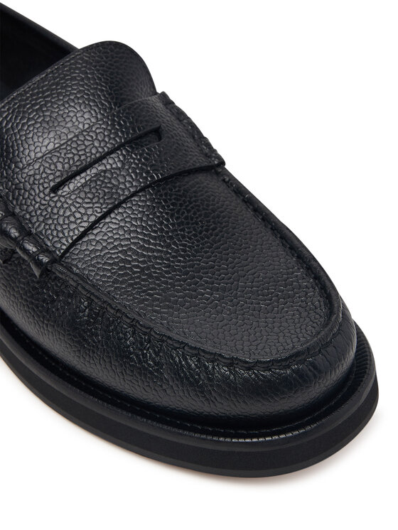 Tommy Hilfiger Tommy Hilfiger Mokasyny Premium Scotch Grain Loafer FM0FM06071 Czarny