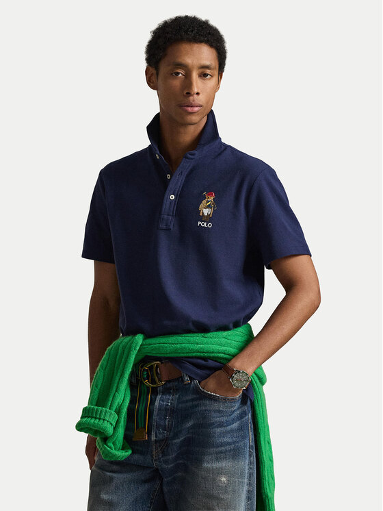 Polo Ralph Lauren Tricou polo 710B16616001 Bleumarin Regular Fit