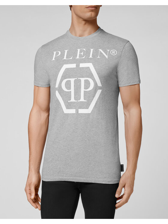 PHILIPP PLEIN PHILIPP PLEIN T-shirt 8733 Grigio Regular Fit