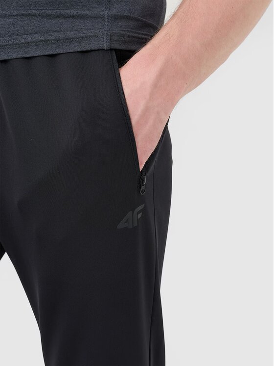 4F 4F Pantaloni di tessuto 4FWSS25TFTRM0836-20S Nero Regular Fit