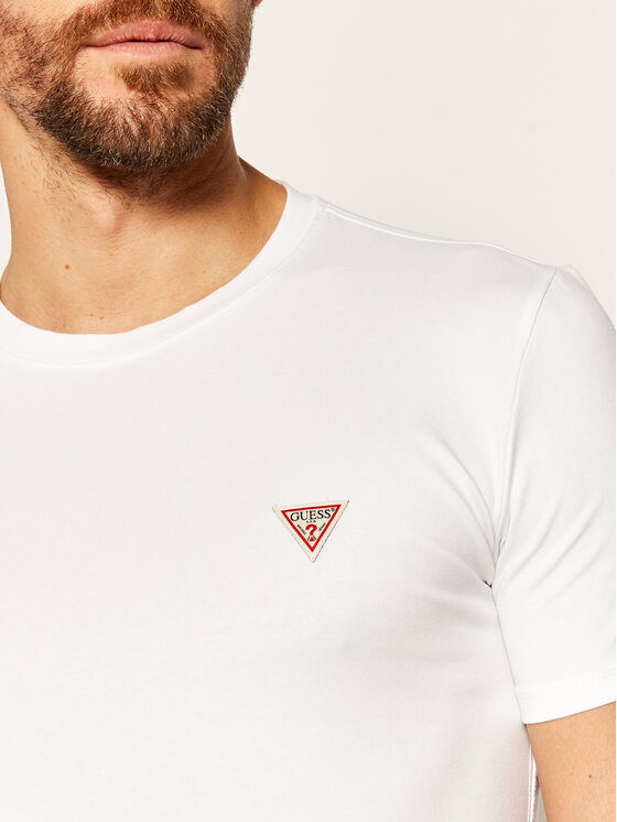Guess Marškinėliai Core M0YI24 J1300 Balta Super Slim Fit • Modivo.lt
