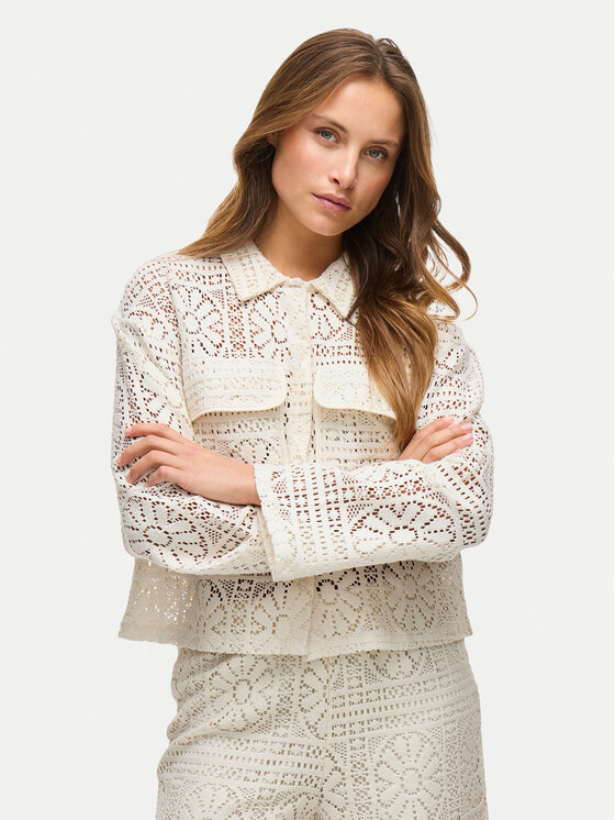 Vila Vila Camicia Merinda 14105211 Beige Loose Fit
