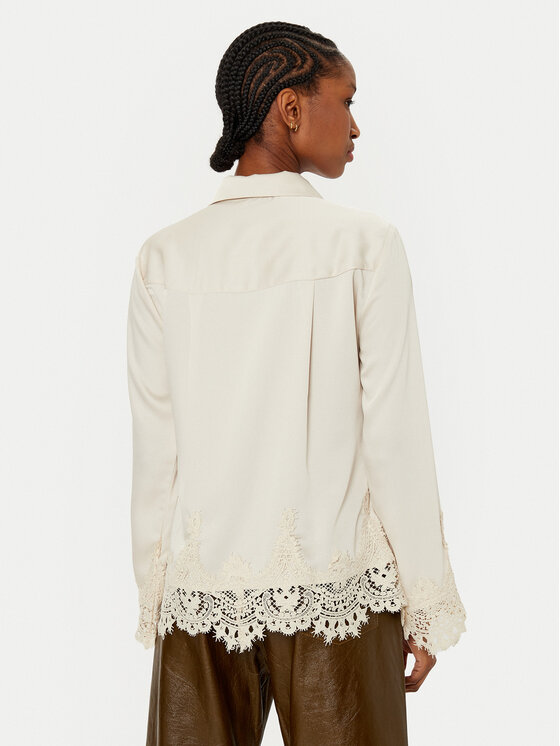 Bruuns Bazaar Bruuns Bazaar Camicia Elaina BBW4270 Écru Regular Fit