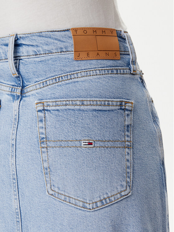 Tommy Jeans Tommy Jeans Fustă de blugi Claire DW0DW20581 Albastru Regular Fit