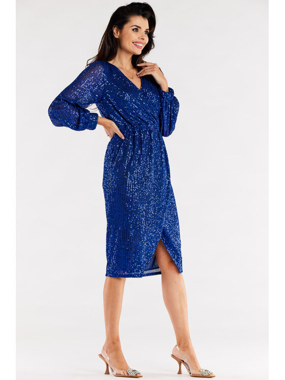Awama Awama Abito da sera A565 Blu Basic Fit