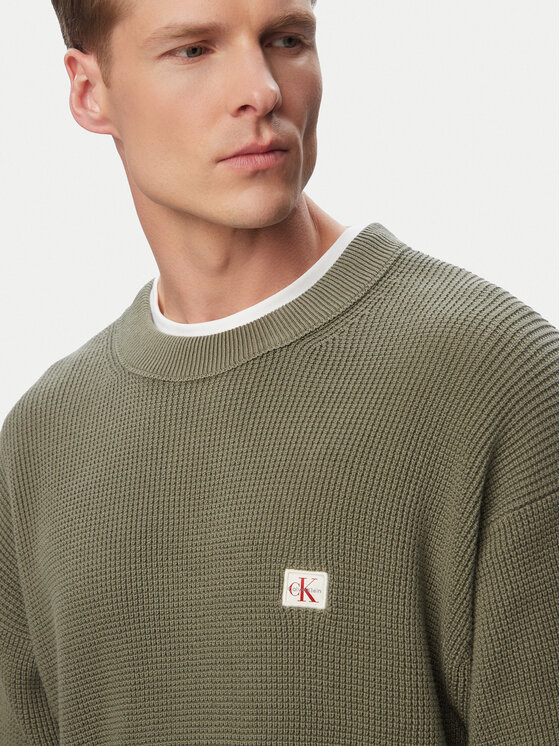 Calvin Klein Jeans Calvin Klein Jeans Pullover LV04RD313G Dunkelgrün Regular Fit