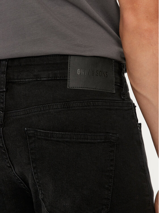 Only & Sons Only & Sons Traperice Weft 22028638 Crna Slim Fit