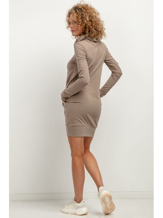 Tessita Tessita Každodenní šaty T376 Hnědá Straight Fit