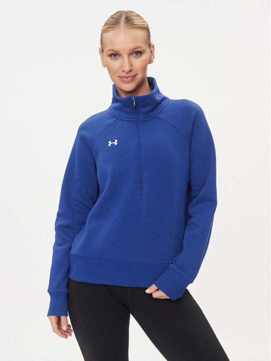 Under Armour Džemperis ar kapuci Ua Rival Fleece Hz 1379492 Zils Loose Fit