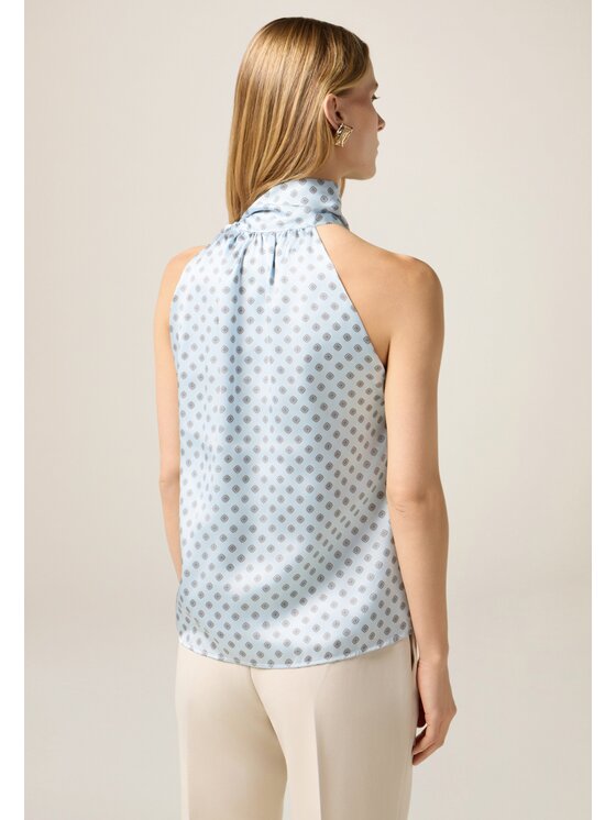 Oltre Oltre Blusa 2037J000802N0R4 Turchese Regular Fit