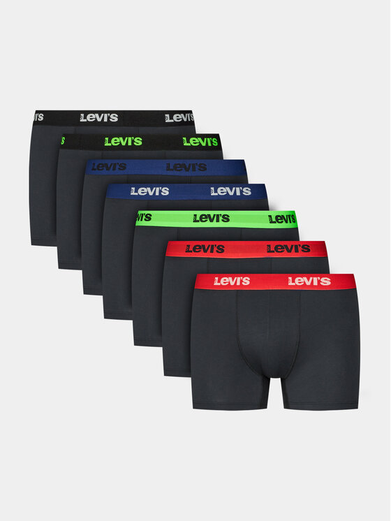 Levi's® Komplet 7 par bokserek 701225625 Czarny