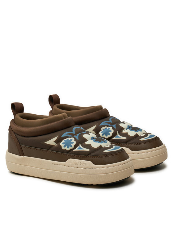 Moon Boot Moon Boot Botki Park Soft Flower 80D2470030 Brązowy