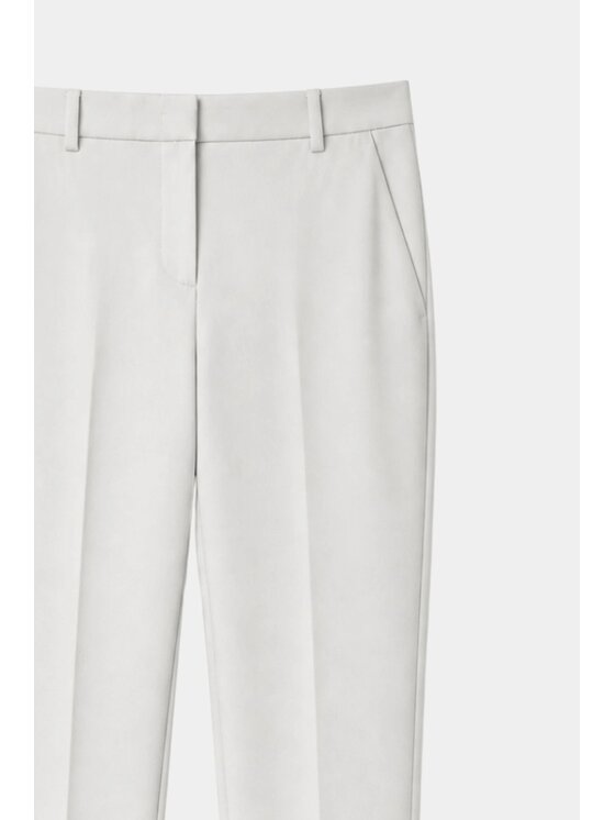PINKO PINKO Spodnie materiałowe Bello Biały Regular Fit