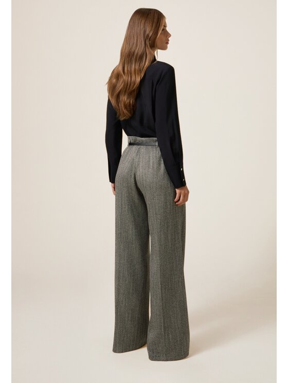 Oltre Oltre Pantaloni di tessuto P00NR009188N023 Grigio Over Fit