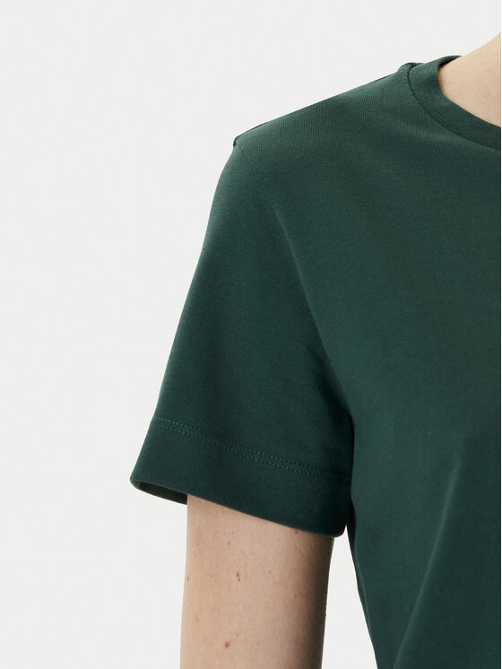 PINKO PINKO T-Shirt Bussolotto 100355 A2RD Zielony Regular Fit