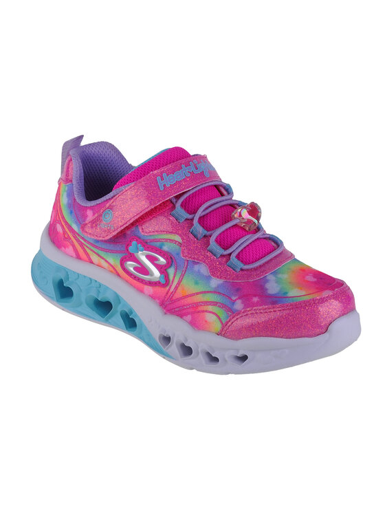 Skechers Skechers Sneakersy Skechers Flutter Heart Lights-Groovy Swirl Różowy
