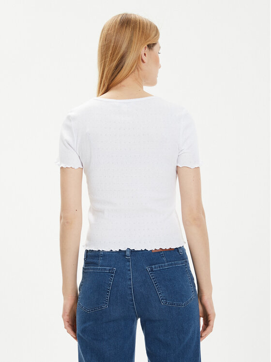 Brave Soul Brave Soul T-shirt LTS-568ADRI1 Bijela Straight Fit