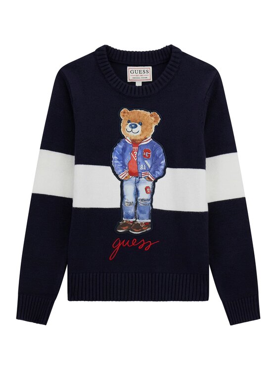 Sweter Guess Kids, Rozmiar 10Y, Niebieski, 171559