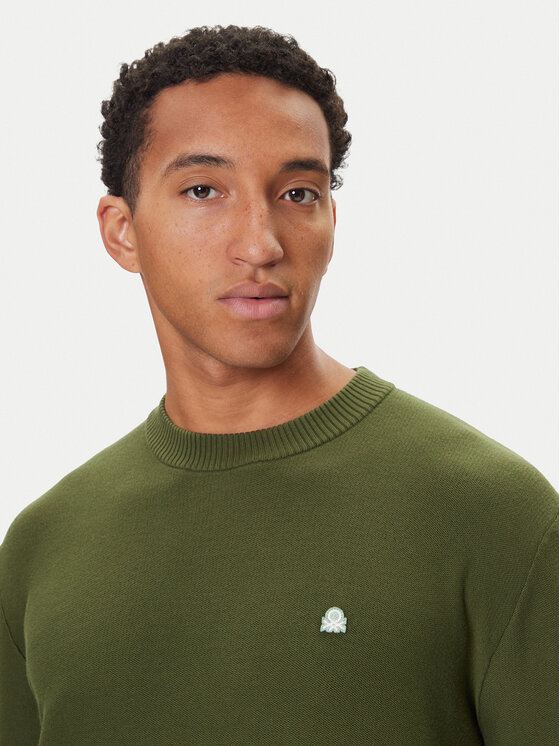 United Colors Of Benetton United Colors Of Benetton Megztinis 1V4KU10AF Žalia Regular Fit