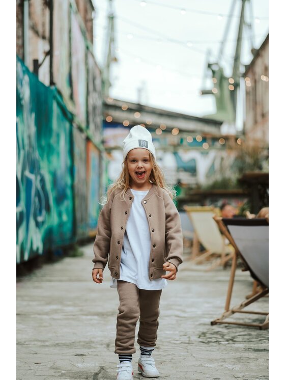 Bejbi Story Bejbi Story Bluza bomberka Jackson Teddy Brązowy Active Fit