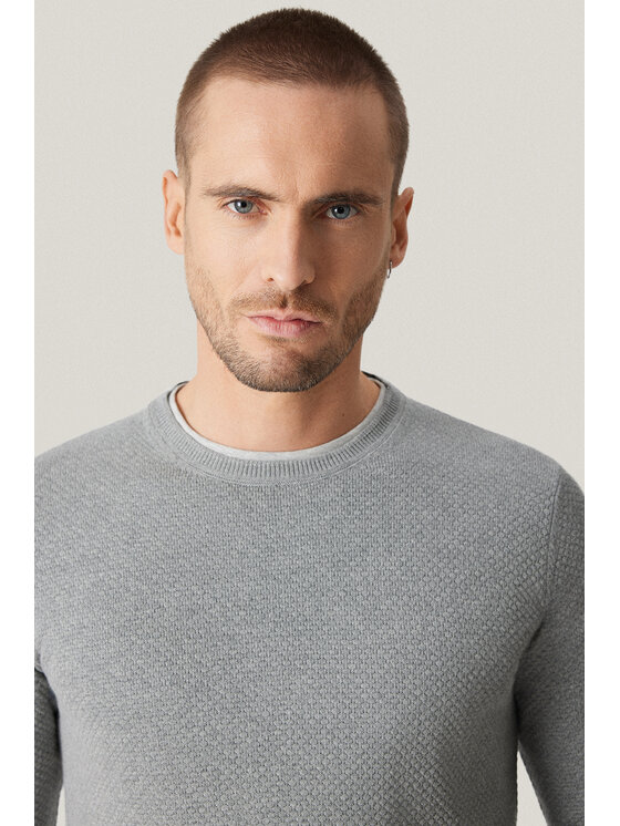 Próchnik Próchnik Sweter PM17 SW073225000117 Szary Regular Fit