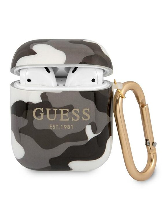 Guess Guess Etui na słuchawki AirPods Czarny