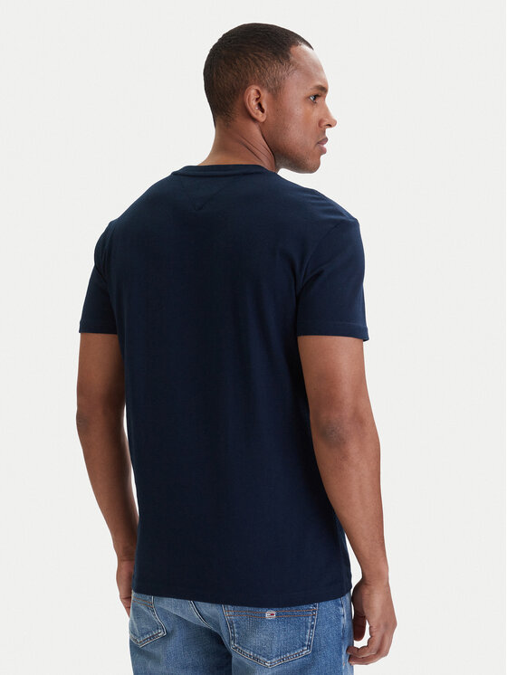 Tommy Jeans Tommy Jeans T-Shirt DM0DM22548 Tmavomodrá Regular Fit
