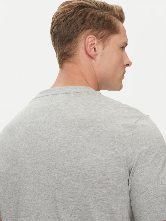 Tommy Hilfiger Tommy Hilfiger Marškinėliai Center Stack MW0MW38621 Pilka Regular Fit