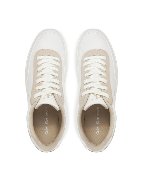 Calvin Klein Jeans Calvin Klein Jeans Sneakersy Classic Cupsole Mg Canvas YM0YM01218 Bílá