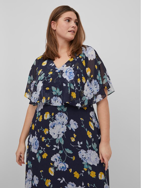 Evoked Vila Evoked Vila Vsakodnevna obleka 14083437 Modra Relaxed Fit