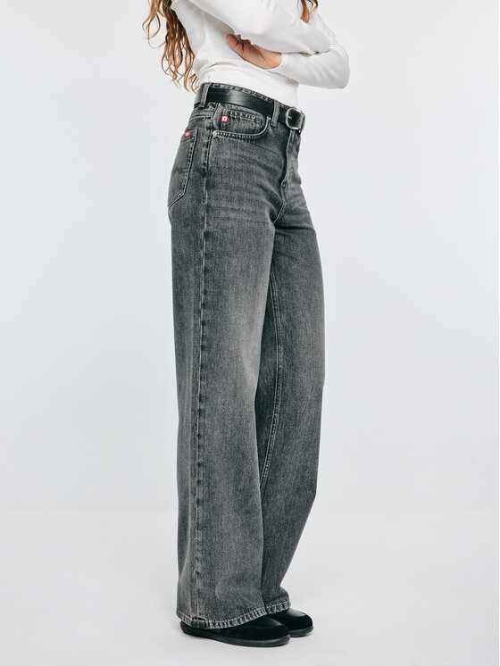 BIG STAR BIG STAR Jeansy ATREA Szary Wide Fit