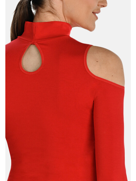 Teyli Teyli Body 639 Czerwony Regular Fit