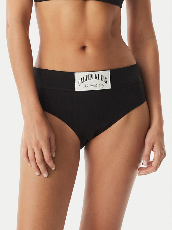 Calvin Klein Underwear Calvin Klein Underwear Klasikinės kelnaitės aukštu juosmeniu LV00QF8713 Juoda