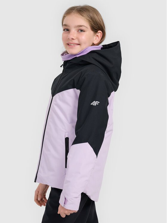 4F 4F Kurtka narciarska BASIC SKI Fioletowy jasny Regular Fit