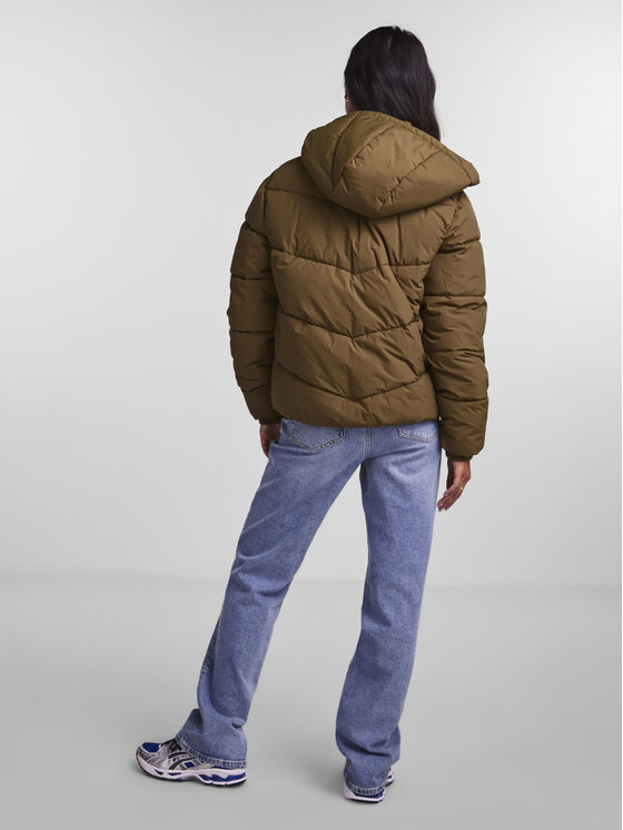 Pieces Pieces Pārejas jaka Jamilla 17126620 Zaļš Regular Fit