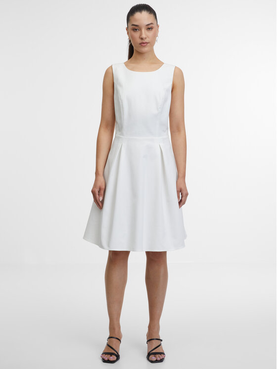 Orsay Orsay Sukienka codzienna 1000347001000__40 Biały A-Line Fit