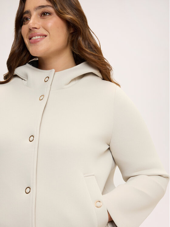 Fiorella Rubino Fiorella Rubino Cappotto invernale 8032T000380N002 Crema Regular Fit