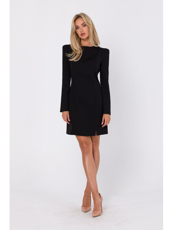 Made of Emotion Made of Emotion Sukienka koktajlowa M755 Czarny Modern Fit