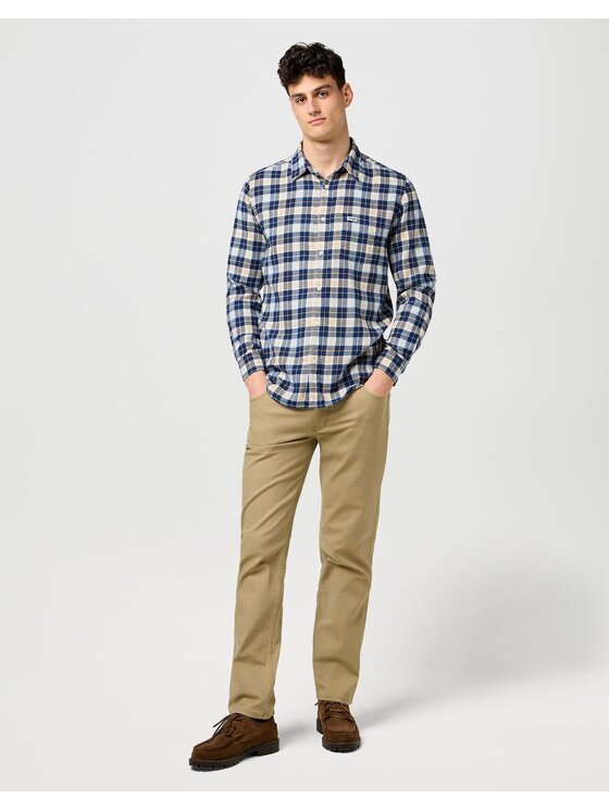 Wrangler Wrangler Koszula 1 PKT SHIRT Kolorowy Regular Fit
